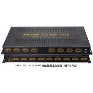 HD-1216　一對16HDMI分配器