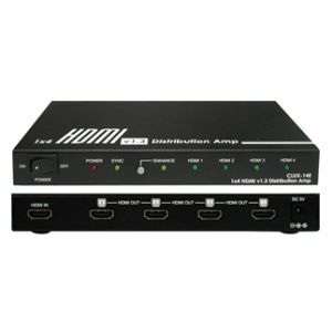 CLUX-14E_ HDMI V1.3 分配放大器 (1入4出)